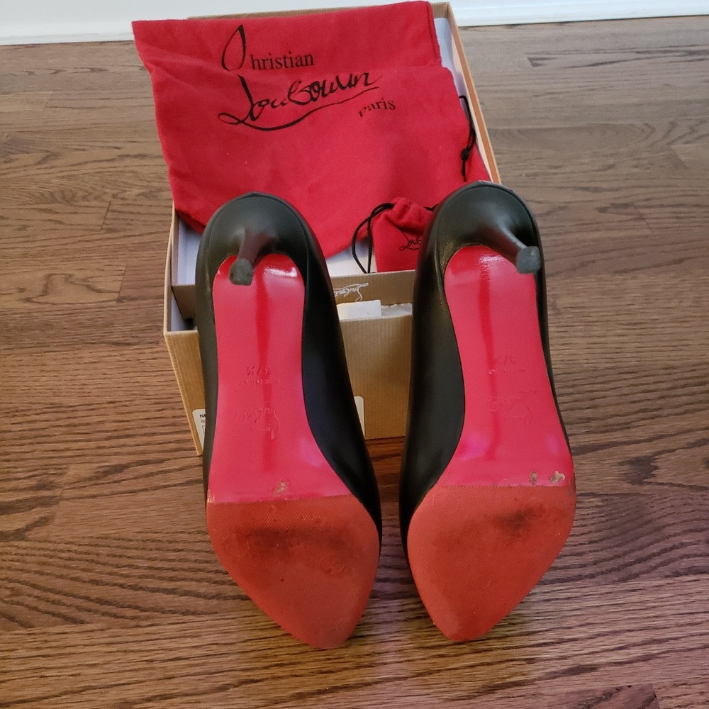Christian Louboutin Black New Declic 120 heel 37.5 - Picture 6 of 8